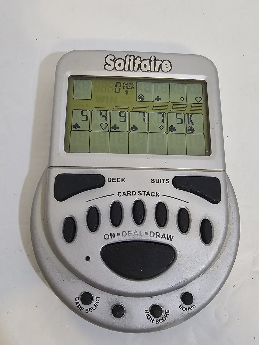 Big Mega Screen Solitaire Classic Electronic Handheld Travel Game